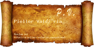 Pieller Valéria névjegykártya